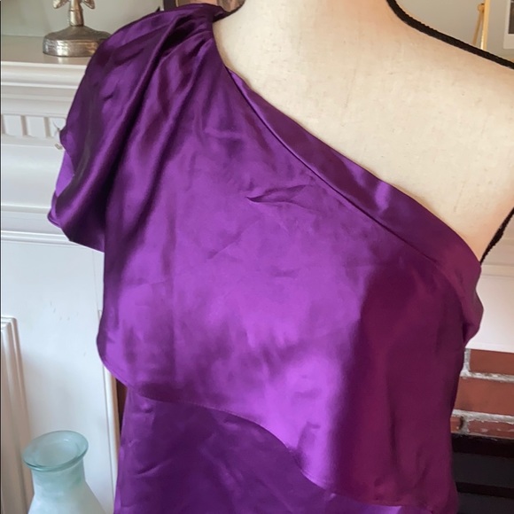 BCBG | NWOT Silk Ruffle Top - Picture 2 of 7